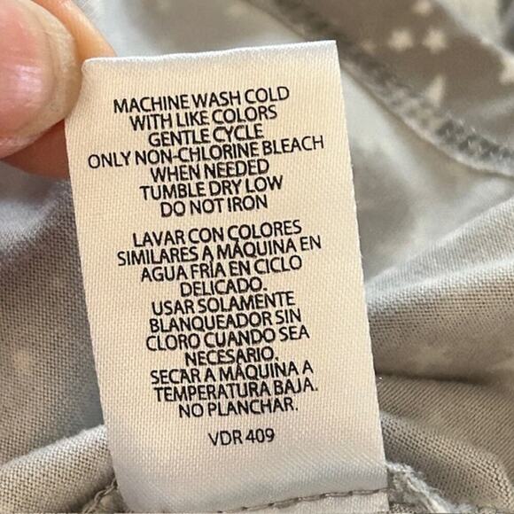 Eddie Bauer Gray & White Star Print Tank and Pajama Pants Set, size Small - Picture 9 of 10